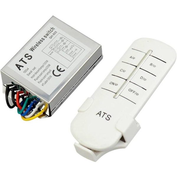 ریموت کنترل ۴ کاناله ۲۲۰VAC مدل QH-805 - Image 1