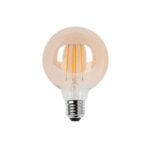 لامپ ۸ وات G95 LED فیلامنتی رویالوکس پایه E27 برند پارس شعاع توس