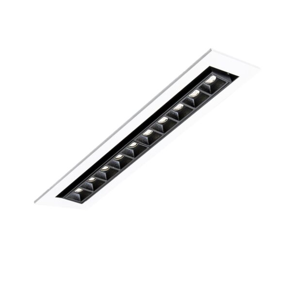 چراغ LED توکار 24 وات زاویه‌پذیر یک ردیفه مازی نور مدل لومیلد - Image 1