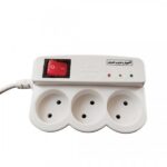 محافظ برق بدون ارت لوازم صوتی،تصویری و کامپیوتر طول 1.4 متر افق مدل 3002