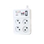 محافظ برق بدون ارت لوازم صوتی،تصویری و کامپیوتر طول 2 متر افق مدل 402