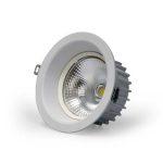 چراغ توکار 25 وات COB بدنه سفید تیک لایت