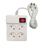 رابط برق 4 خانه بدون ارت با قفل کودک با کابل 1.8 متری خیام الکتریک