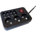 رابط برق 7 خانه بدون ارت با کابل 5 متری خیام الکتریک