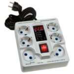 محافظ ولتاژ ۶ پریز دیجیتال PVH-10A - 20H2 شیوا امواج