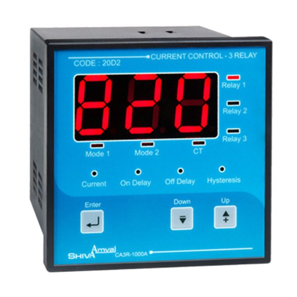 کنترل آمپر ۳ رله ای CA3R-1000A - 20D2 شیوا امواج - Image 1