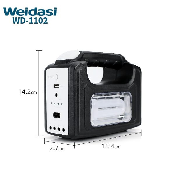 چراغ اضطراری و قابل شارژ ویداسی مدل WD-1102 - Image 1