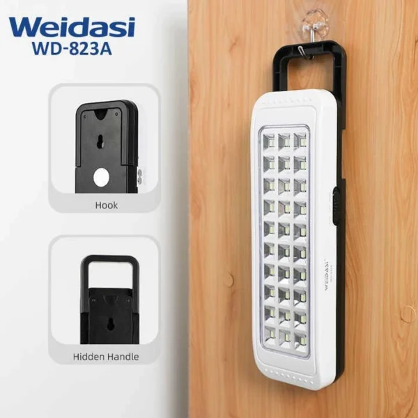 چراغ اضطراری ویداسی شارژی مدل WD-823A - Image 4