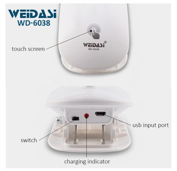 چراغ مطالعه ویداسی مدل WD-6038 - Image 3