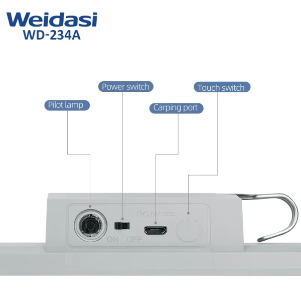 چراغ مطالعه ویداسی مدل WD-236A - Image 3