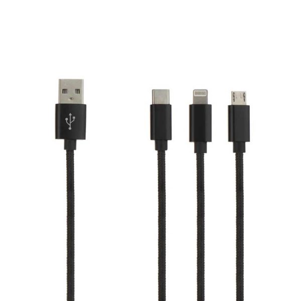 شارژر فندکی کملیون مدل DD823A+CDC016 به همراه کابل تبدیل USB-C/MicroUSB/لایتنینگ - Image 4