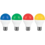 لامپ ال ای دی 3وات حبابی رنگی پارس شعاع