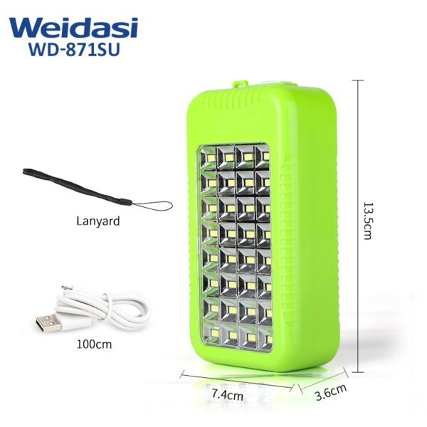 چراغ اضطراری چند کاره ویداسی مدل Wd-871su - Image 1