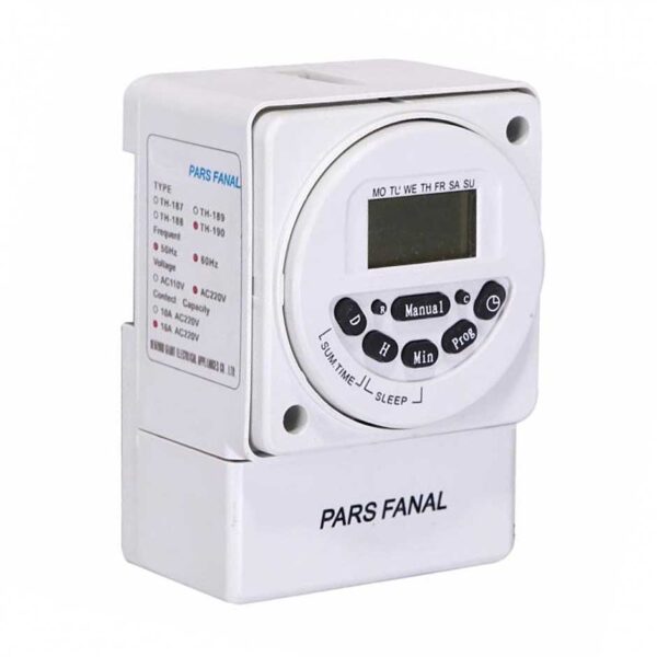 تایمر ذخیره دار هفتگی پارس فانال مدل PFTD 190 دیجیتالی