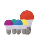 لامپ ال ای دی حبابی رنگی 3 وات پارس شهاب (سبز - آبی - قرمز - زرد - بنفش)