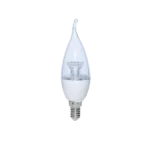 لامپ ال ای دی شمعی اشکی شفاف لنز ستاره ای 6 وات پارس شهاب