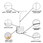 چراغ مطالعه مدل Q108-1 دارای باطری قابل شارژ