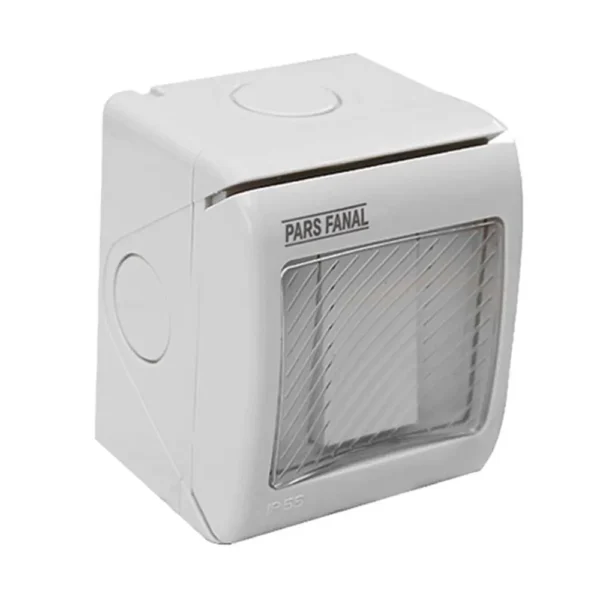 کلید تک پل روکار پارس فانال مدل PF-1GS16A واتر پروف