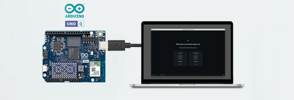 نرم افزار Arduino App Lab روی برد آردوینو UNO Q