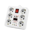 محافظ برق سارا ۶ خروجی مجهز به فست شارژ و تایپ C