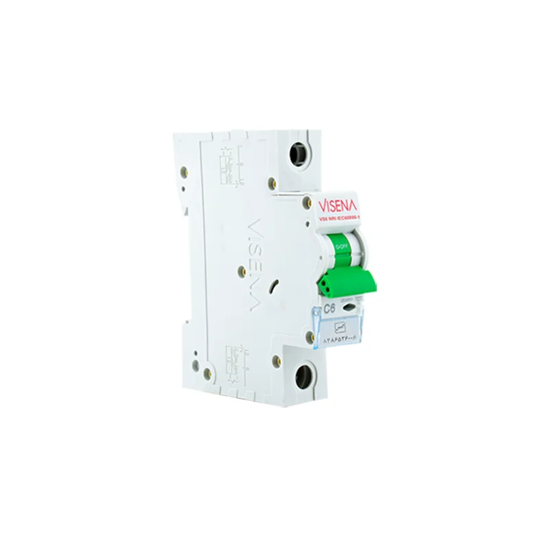 visena6A فیوز مینیاتوری تک پل ۰۶ آمپر ۶KA ویسنا