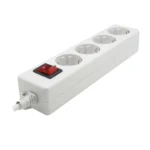 رابط چهارخانه برق فردان الکتریک ارت دار مغزی چینی کابل 2 متری - Image 3